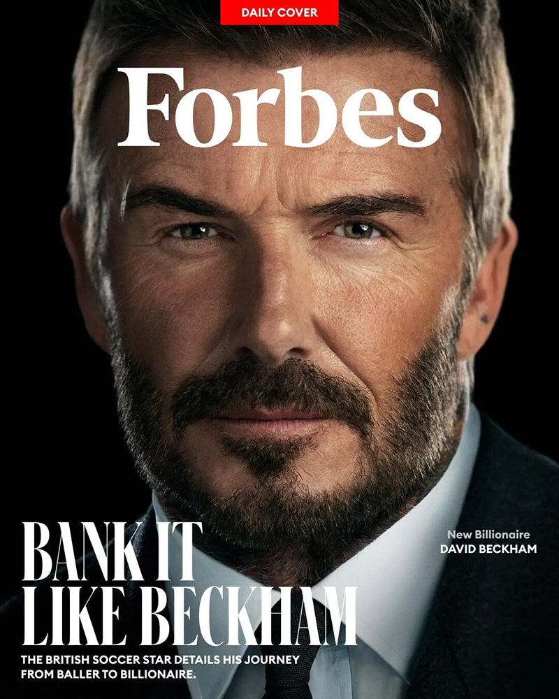 Дэвид Бекхэм (Фото Matthew Brookes для Forbes)