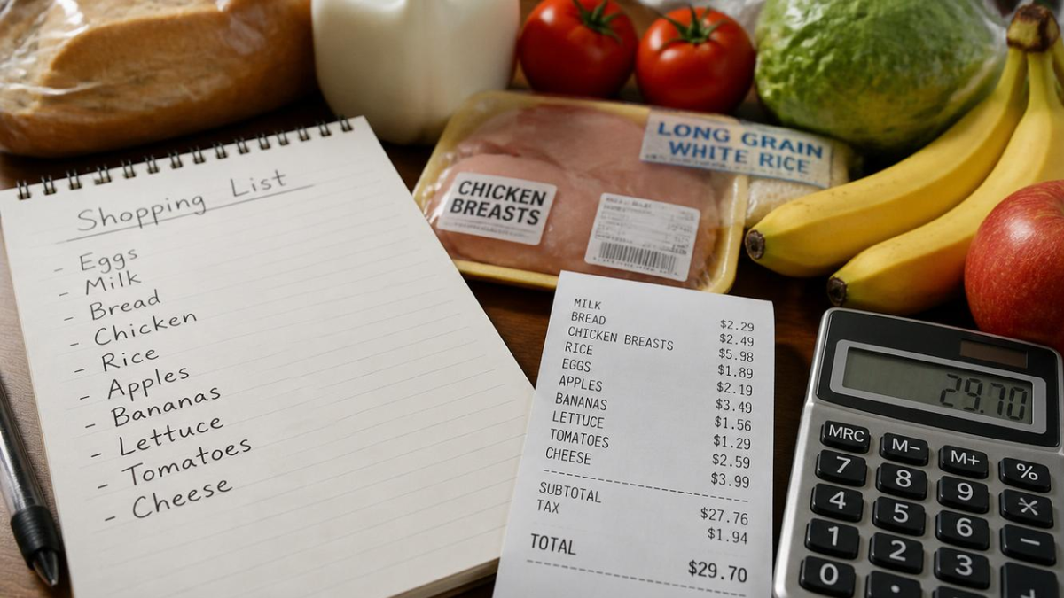 планирование покупок для экономии на продуктах