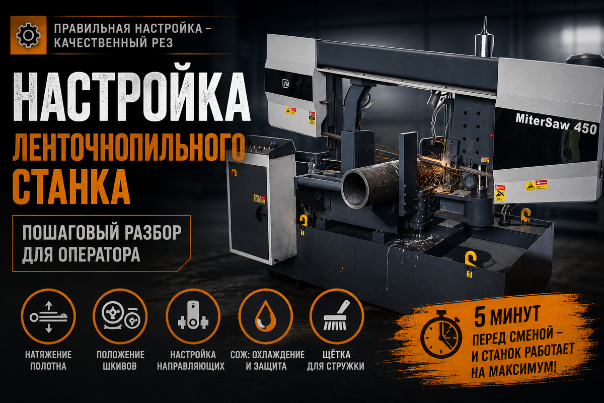 настройка ленточнопильного станка