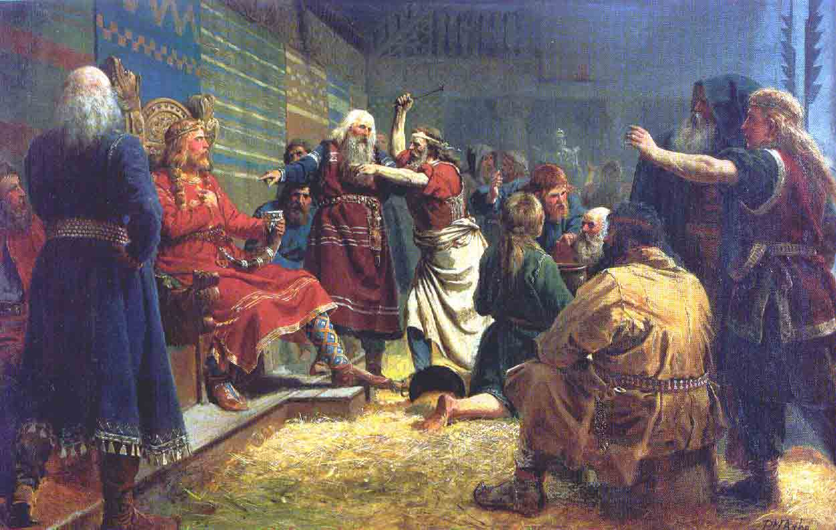 Хакон Добрый. Картина Петера Николая Арбо. 1860 г.