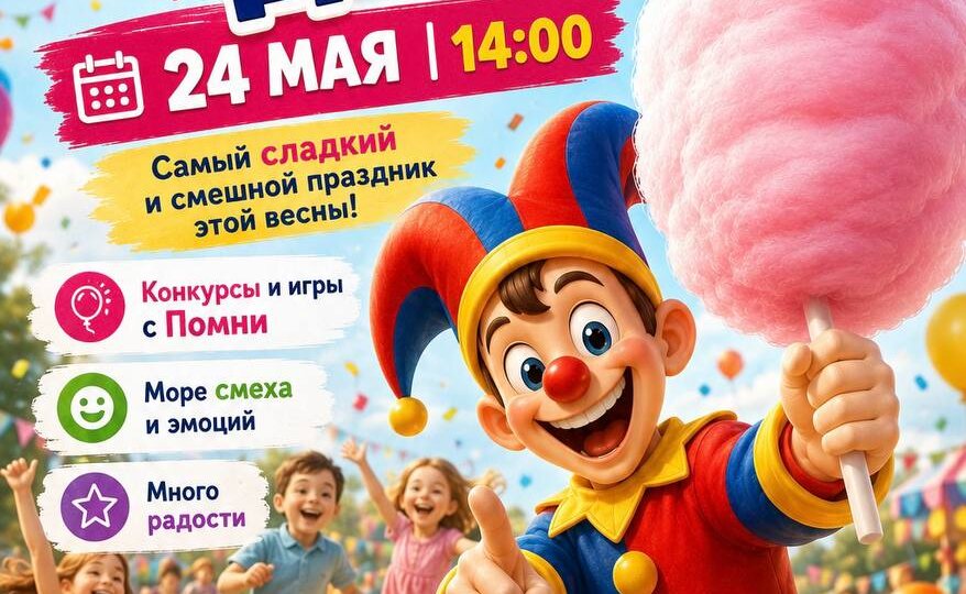 24.05 в 14:00 / Максимально веселый день с Помни - Детское мероприятие в Джанкое!