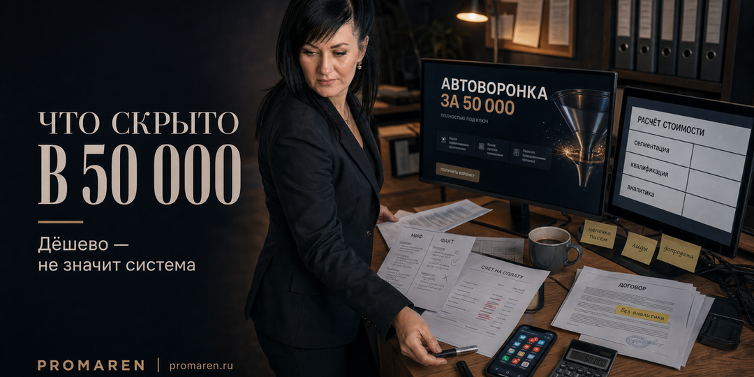 Стоимость автоворонки: что скрывает цена 50 000