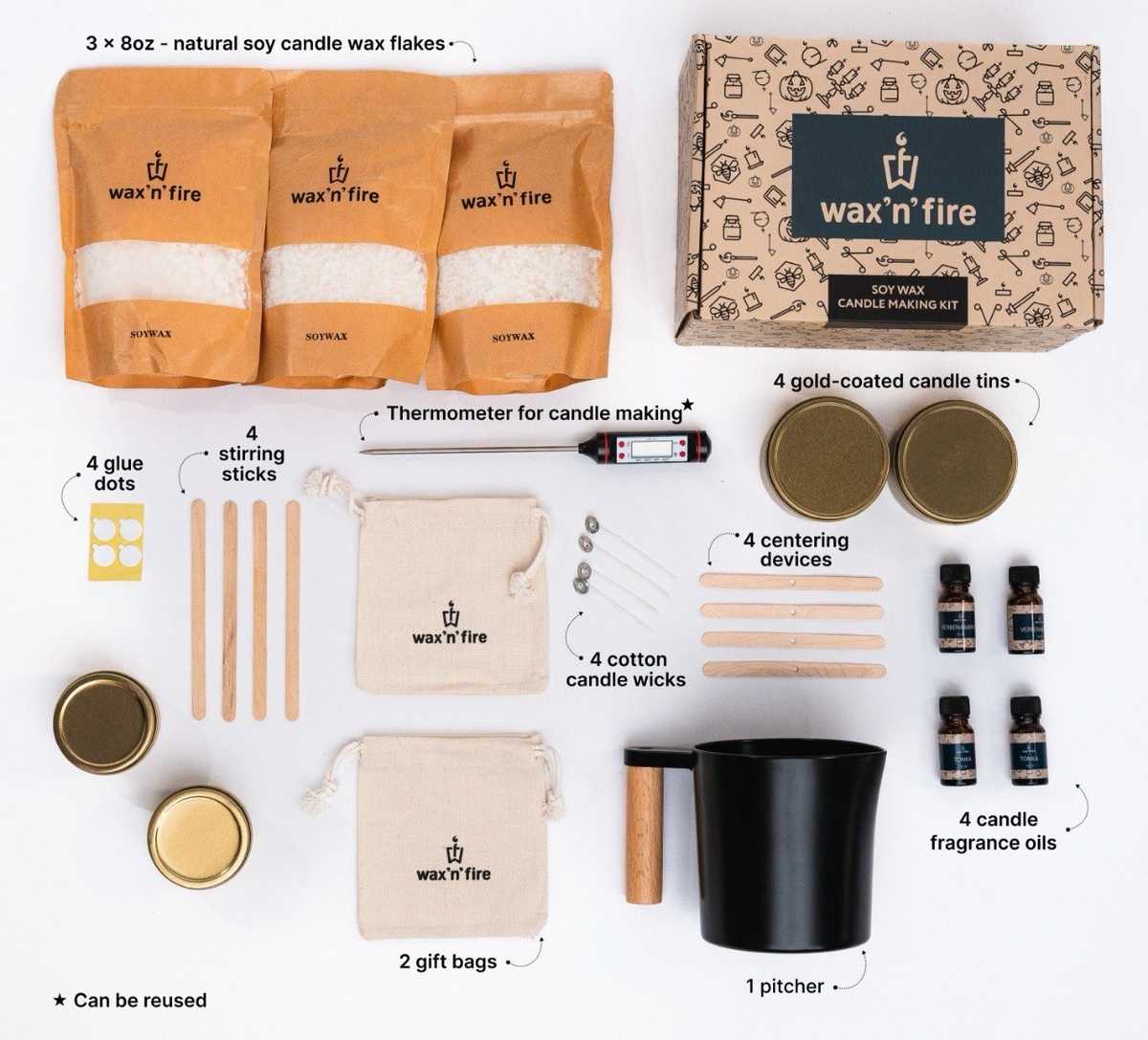 Набор для изготовления свечей Wax'N'Fire (WB арт. 48095109)