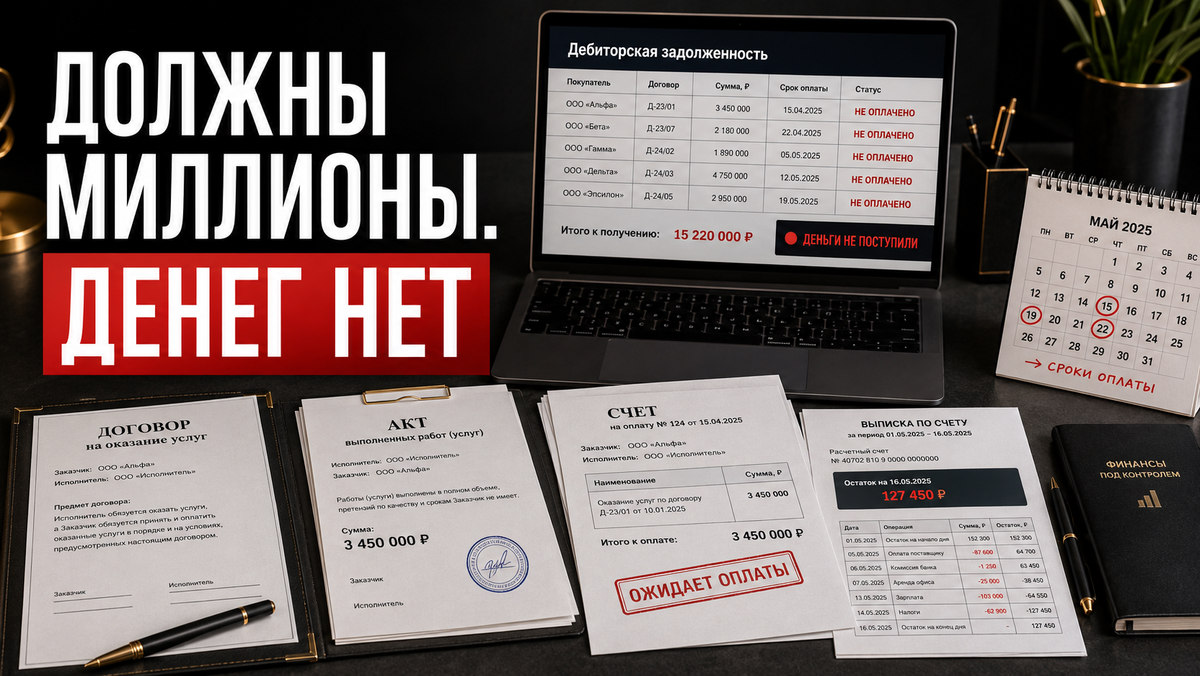 Почему дебиторка не спасает кредитную заявку, если денег на счёте уже нет.