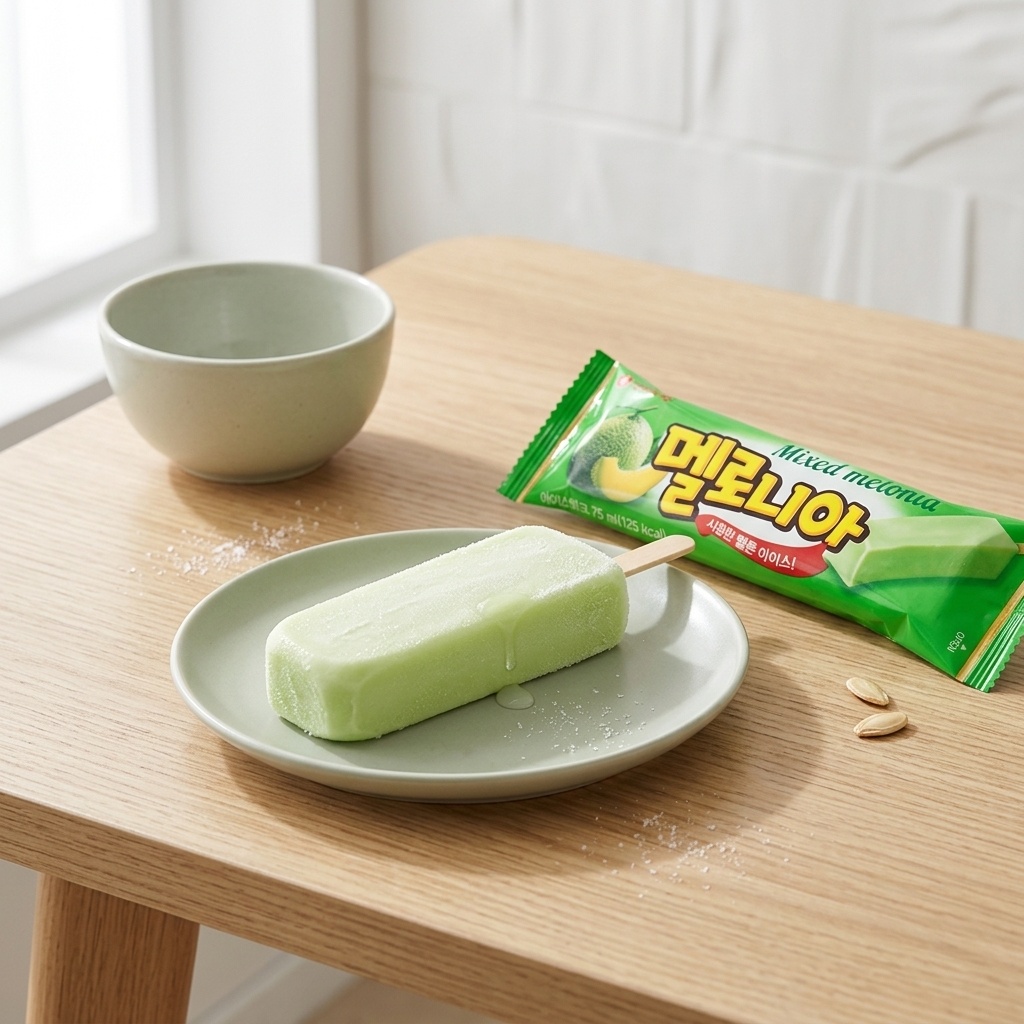 Эскимо Melona Lotte Дыня десерт 80г