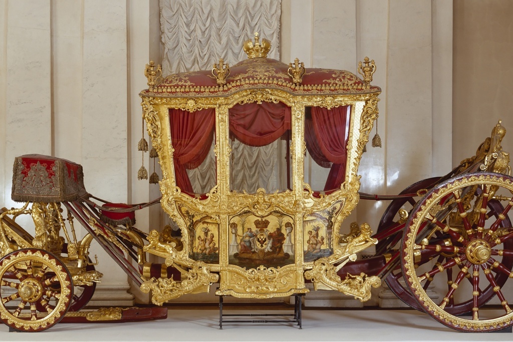 Большая коронационная карета Франция, Париж, начало 1720-х годов.