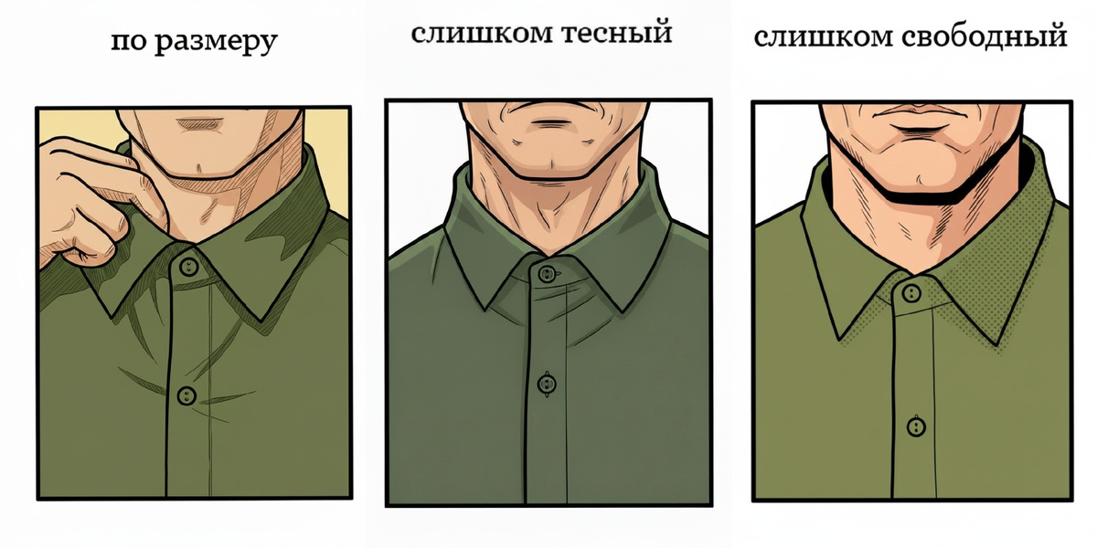 Выбираем удобный воротник рубашки
