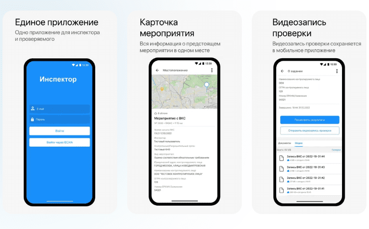    (с) мобильное приложение Инспектор
