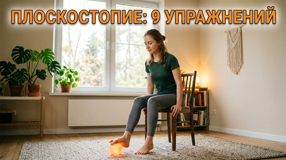 Плоскостопие: что можно сделать дома. 9 простых упражнений
