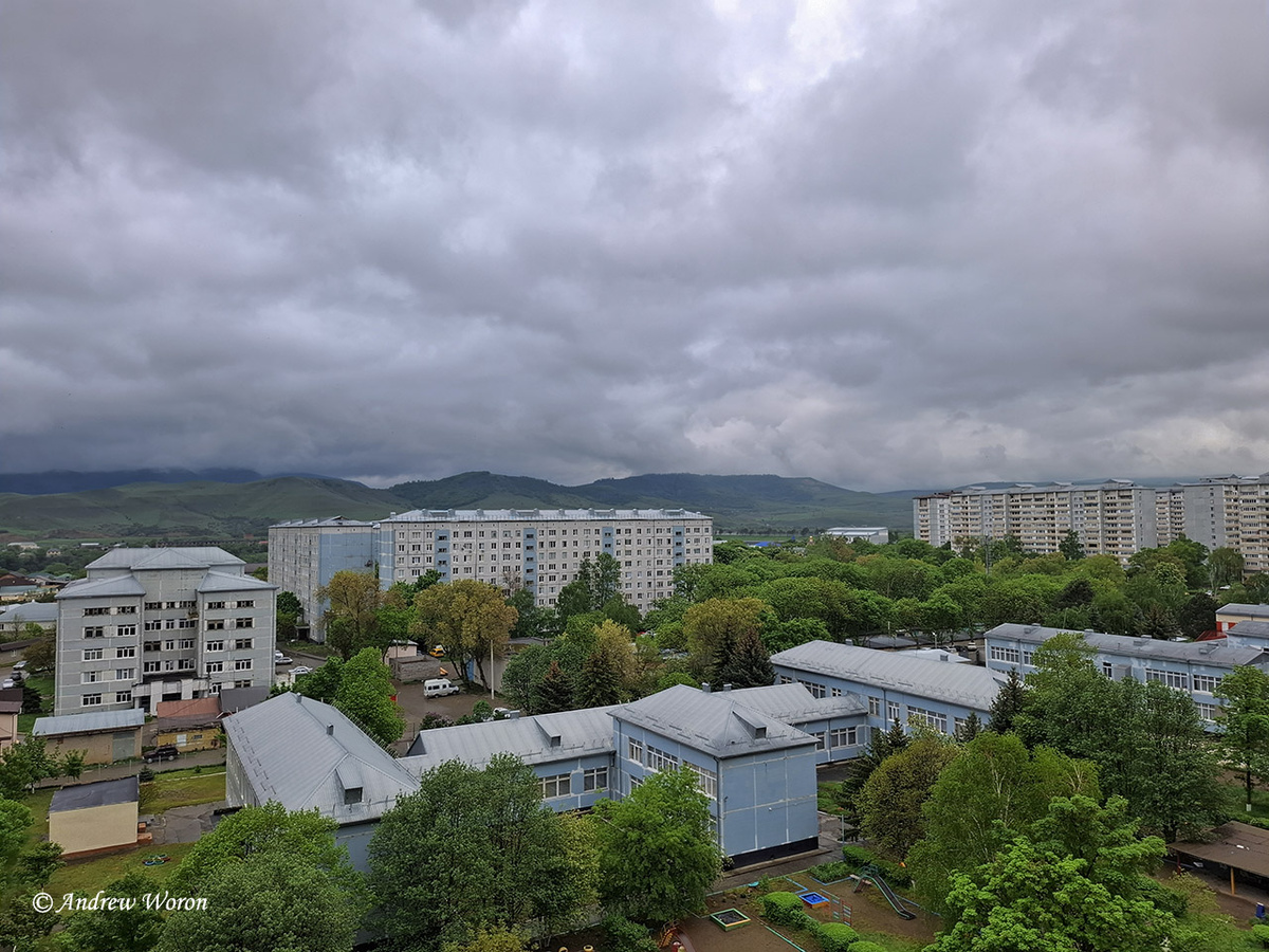 Непогода над микрорайоном 
