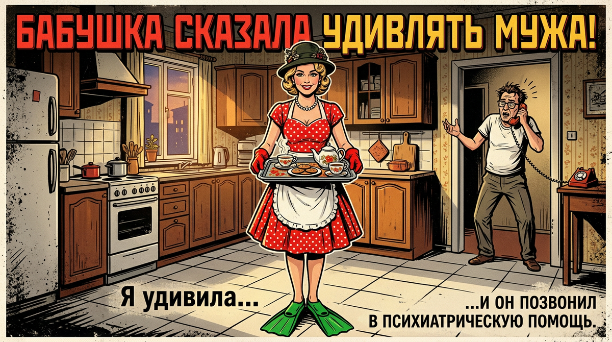 Бабушка сказала удивлять мужа