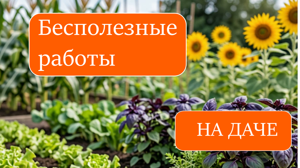 Бесполезные работы на даче