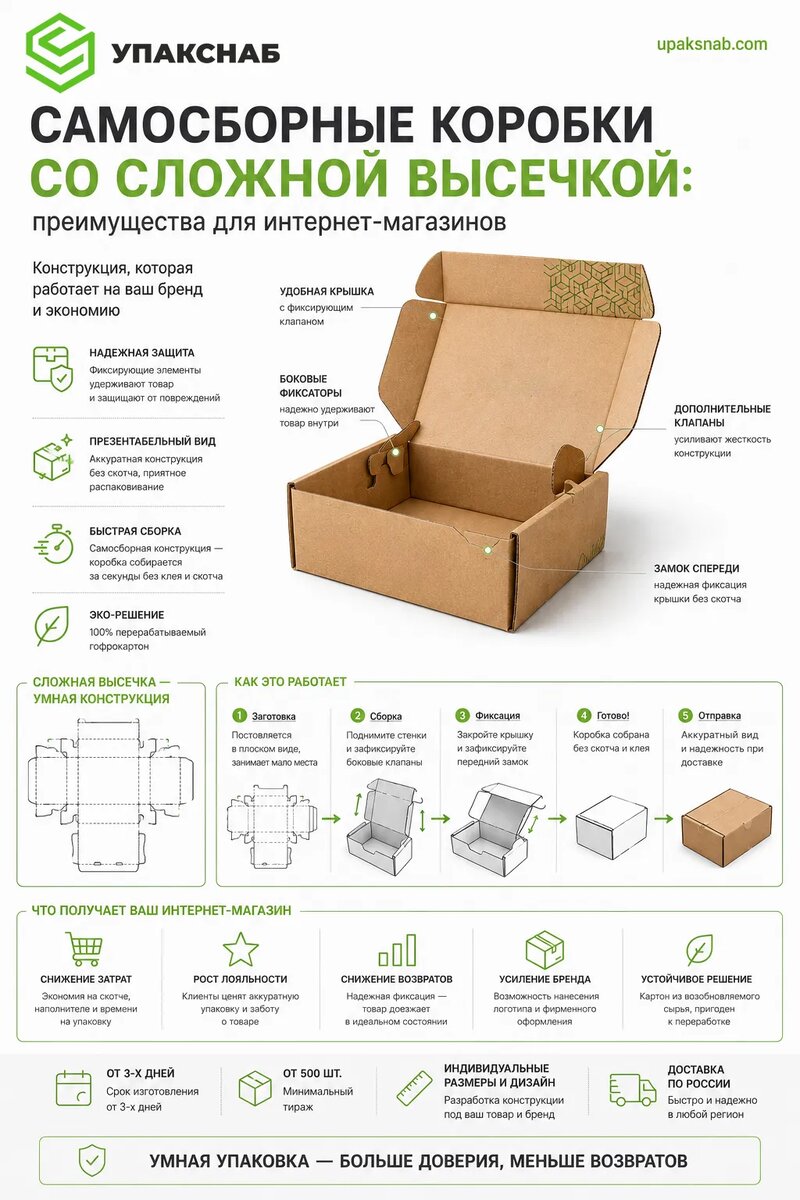Самосборная картонная тара