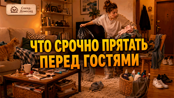 Что срочно спрятать перед приходом гостей – вещи, которые превращают дом в музей бытового позора 😱