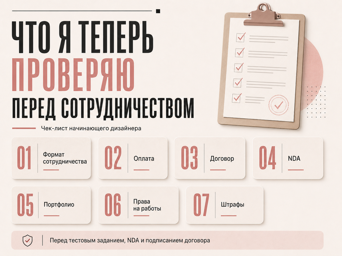 Мой базовый список вопросов перед тестовым, NDA и договором