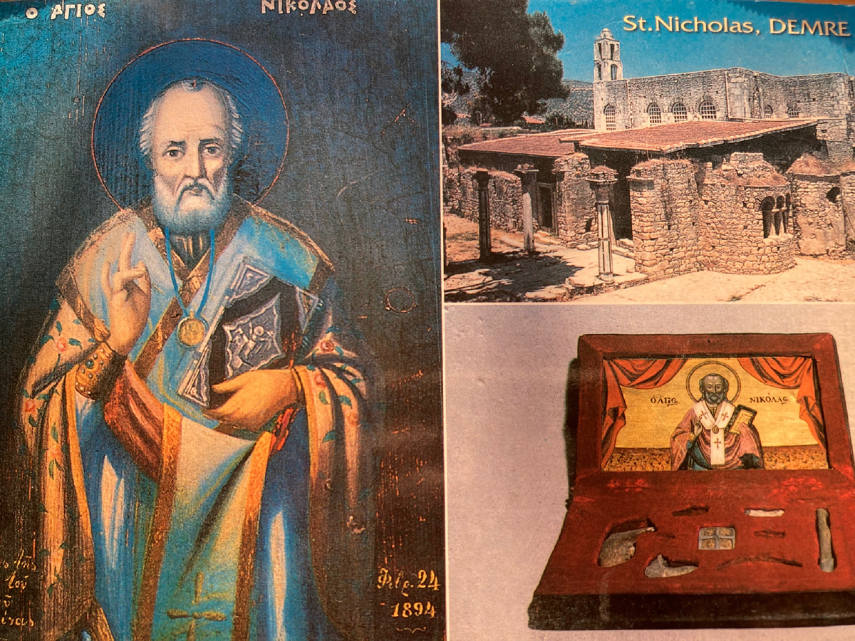 Открытка. Церковь святителя Николая в Мирах Ликийских.