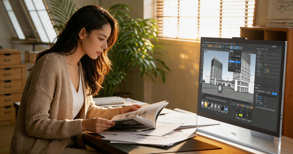 Lenovo Yoga 32 Ultra Aura: 32-дюймовый OLED-гигант, который заставит вас забыть о телевизоре