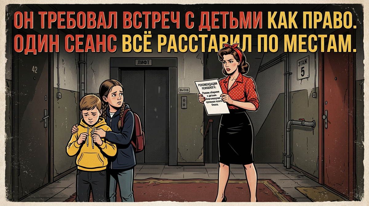 Он требовал встреч с детьми как право