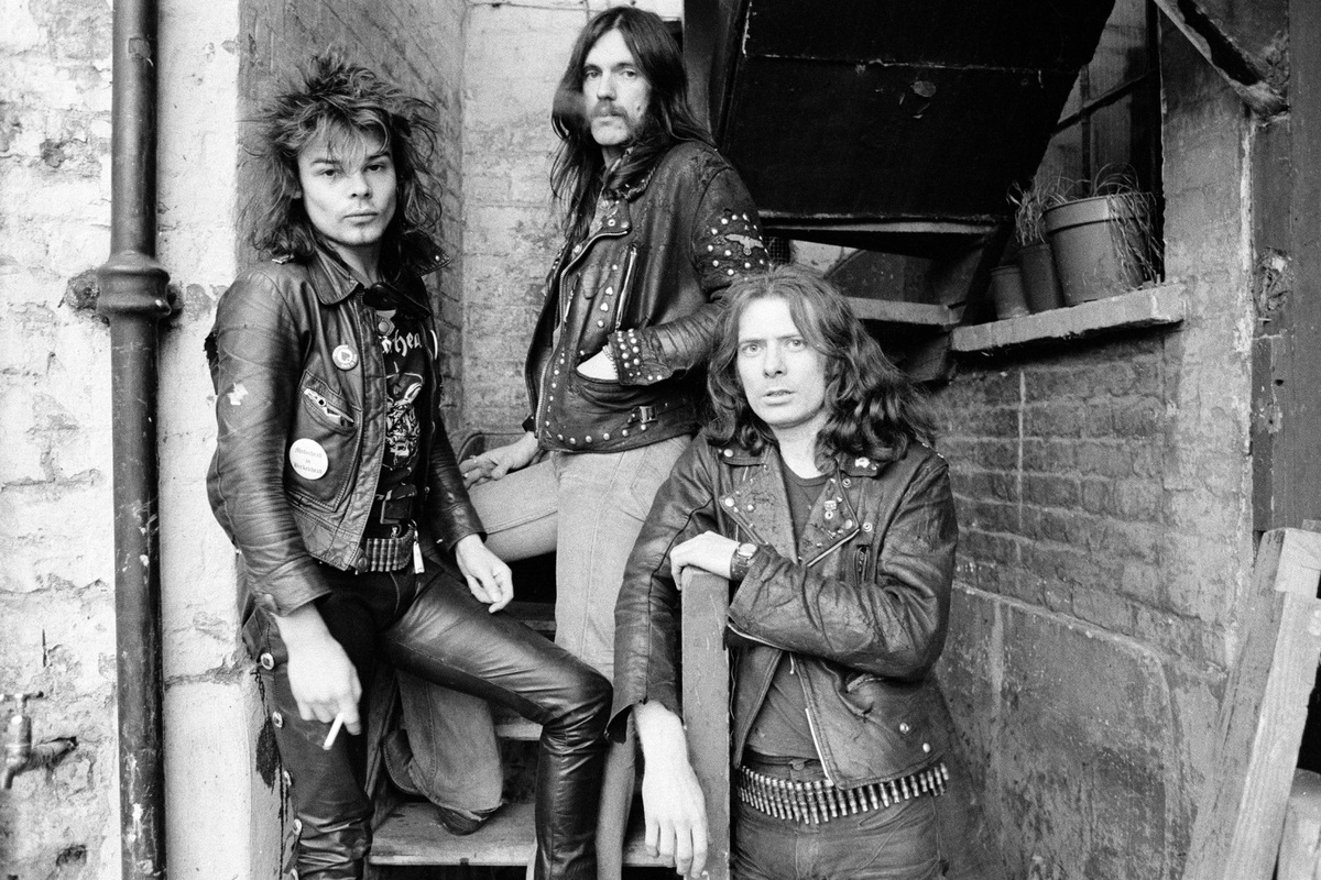 Motörhead в 1978 году в золотом составе (слева направо): Фил Тейлор (ударные), Лемми (бас, вокал), Эдди Кларк (гитара). Фото из открытых источников.