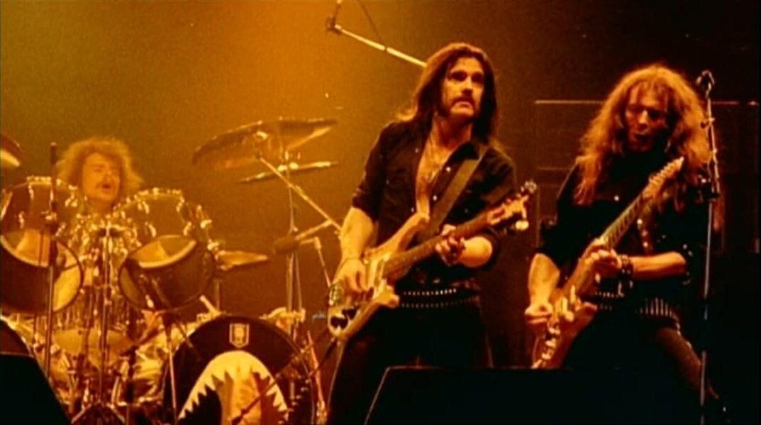 Золотой состав Motörhead на сцене. Фото из открытых источников.
