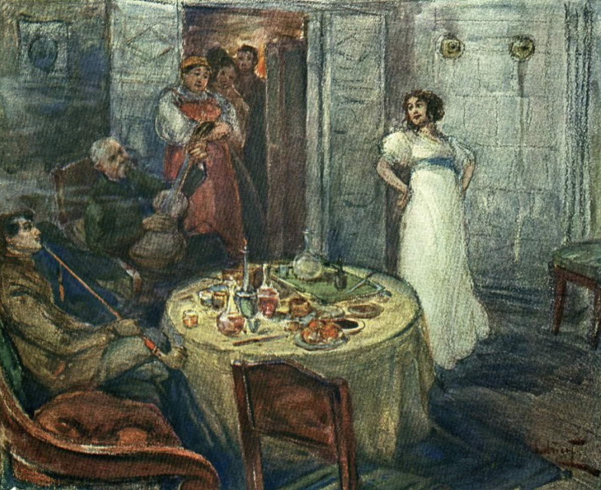 А.П. Апсит «Наташа в деревне у дядюшки». Первая треть ХХ века. Государственный музей-заповедник Л.Н. Толстого