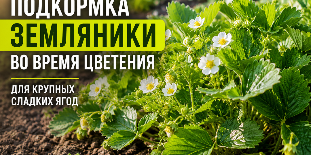 Подкормка земляники во время цветения для крупных сладких ягод
