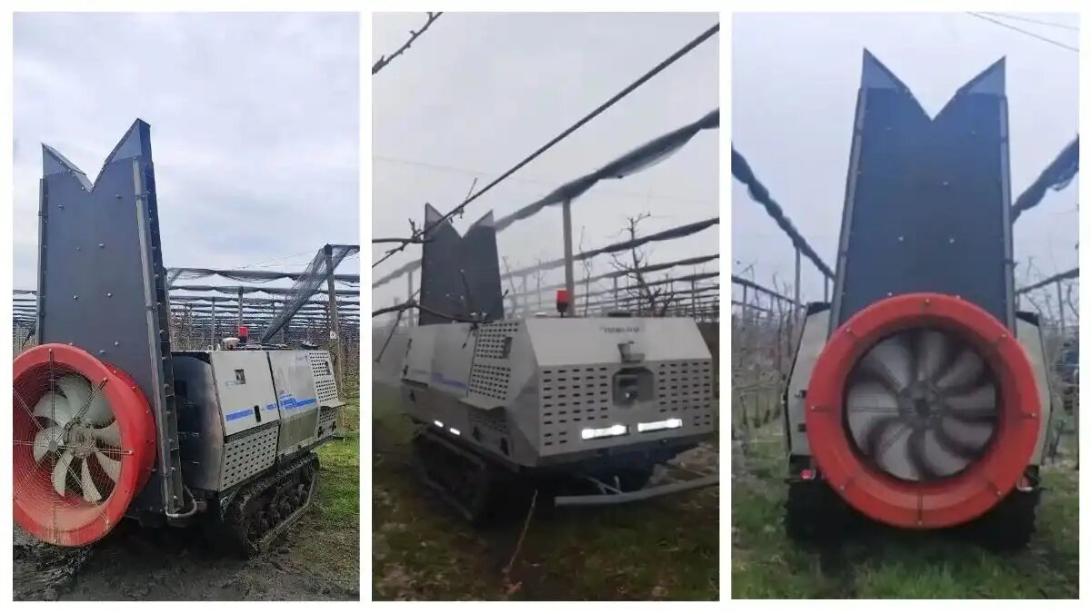 Фото: соцсети Калина Агро
Новое поколение робота-опрыскивателя S-1000 от Калина Агро протестировали в садах Липецкой области