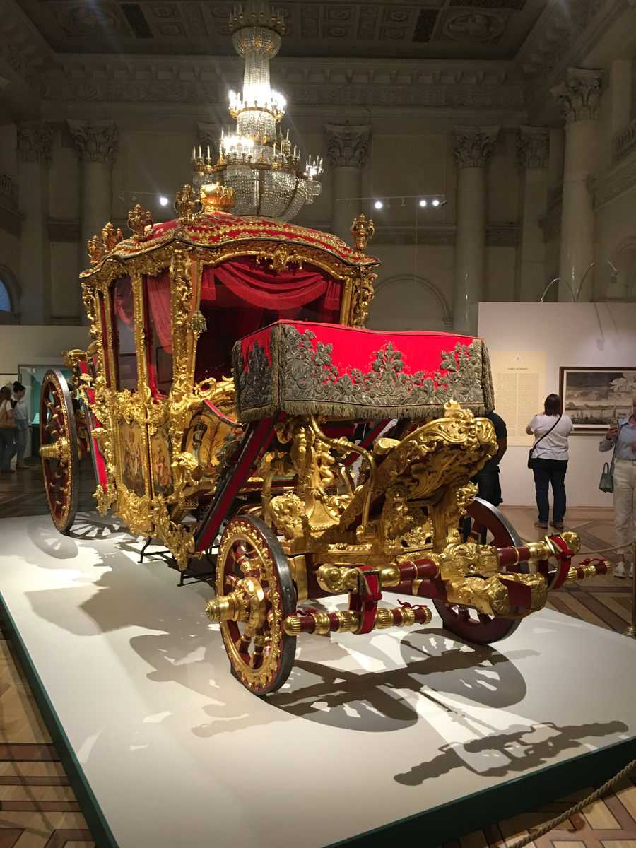 Карета большая коронационная 1720-е Франция (возможно приобретена Петром для церемонии коронации Екатерины) 