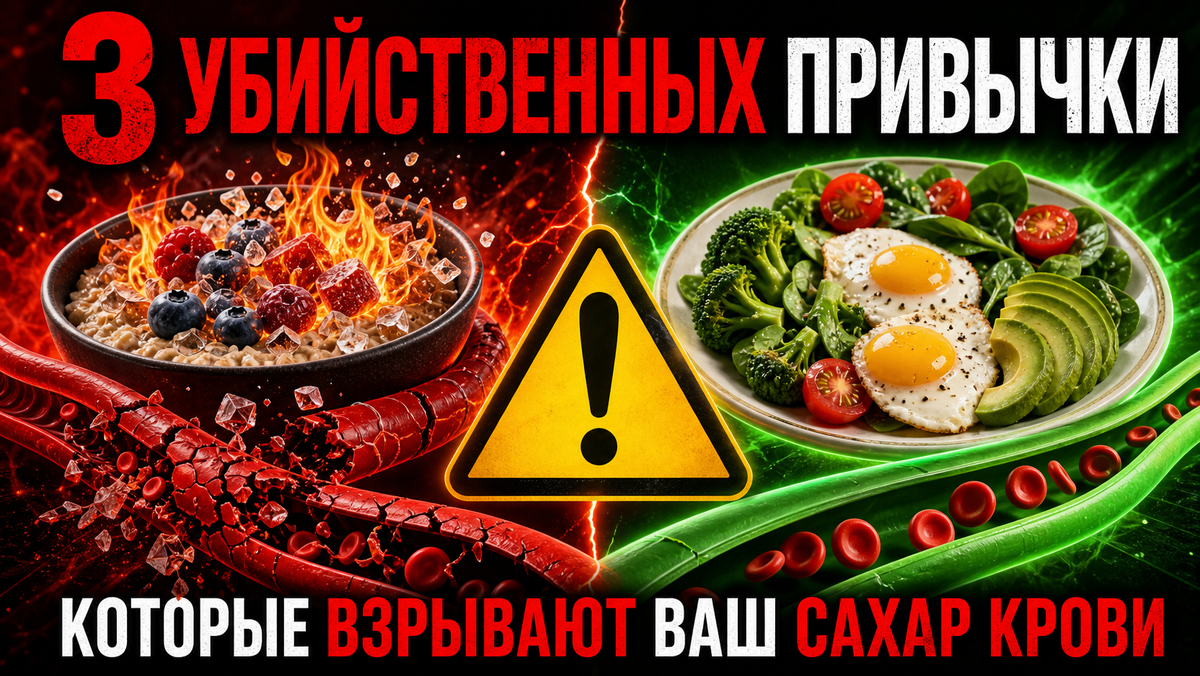 Почему диабетики умирают раньше? 3 "невинные" привычки, которые превращают кровь в сироп и уничтожают ваши сосуды