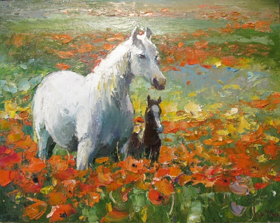 © Борис Проказов. Весна. Холст, масло. 40 x 50 см. 2015.