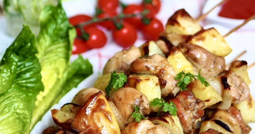Куриные шашлычки в духовке