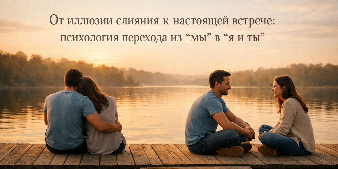 От иллюзии слияния к настоящей встрече: психология перехода из "мы" в "я и ты"!