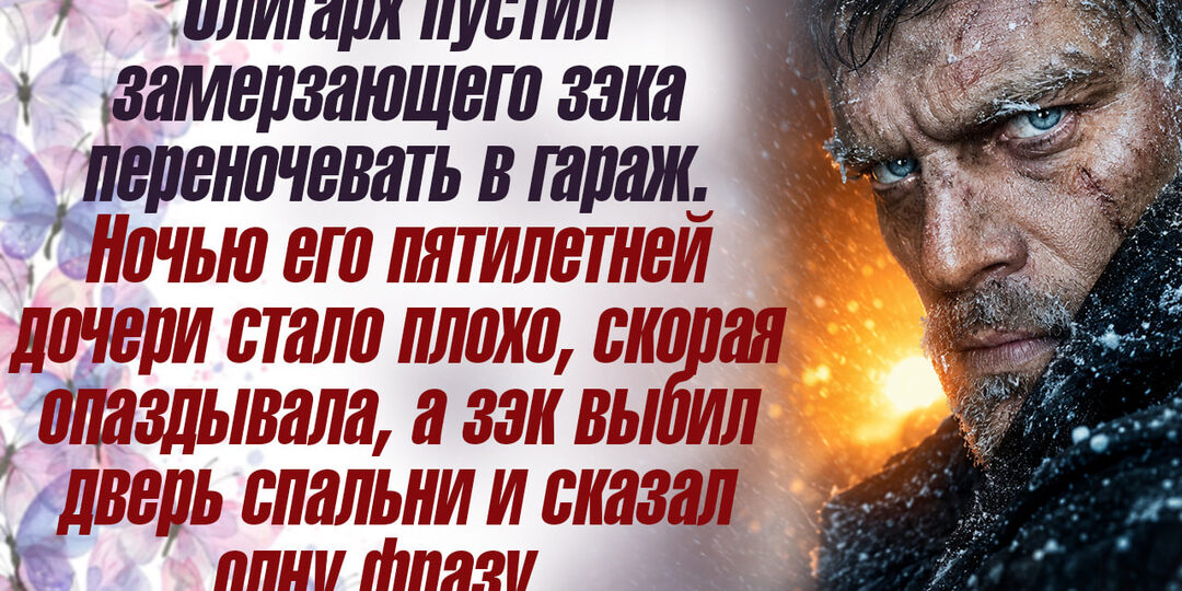 Олигарх пустил замерзающего зэка переночевать в гараж.