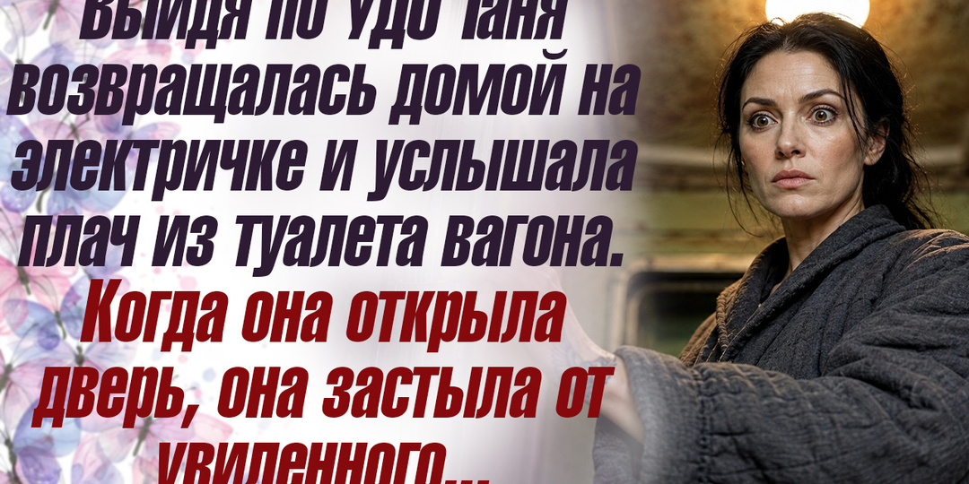 Выйдя по УДО Таня возвращалась домой на электричке и услышала плач из туалета вагона.