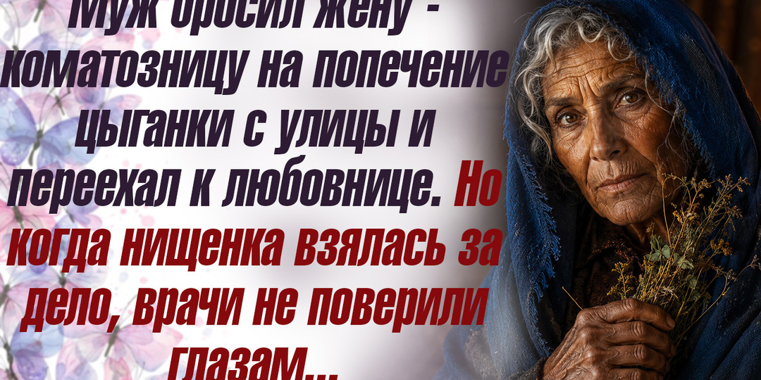 Муж бросил жену-коматозницу на попечение цыганки с улицы и переехал к любовнице.