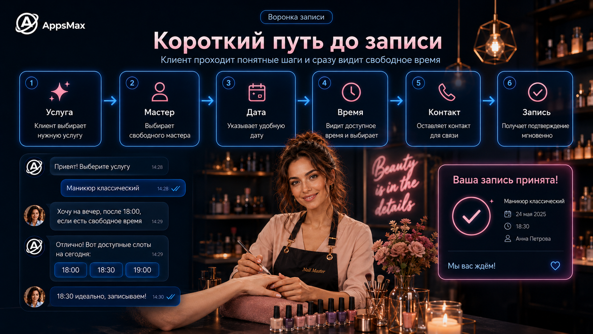 Клиенту проще выбрать время