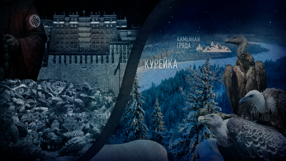 Коллаж семинара: Тибет – красная тюрьма для священных грифов