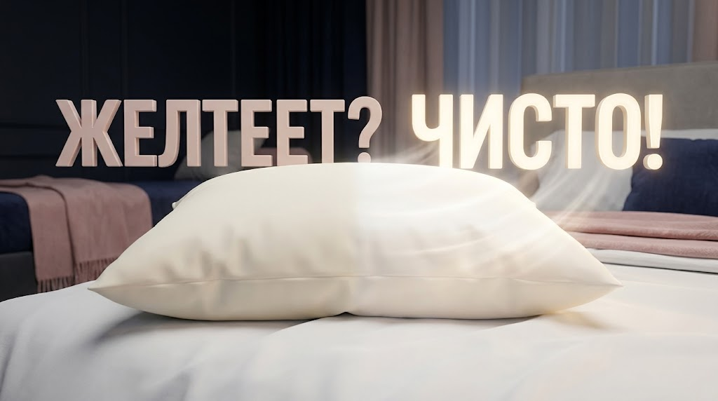    Многие сталкиваются с тем, что любимая подушка со временем желтеет. Но это не приговор – ее можно спасти! sayomosleep