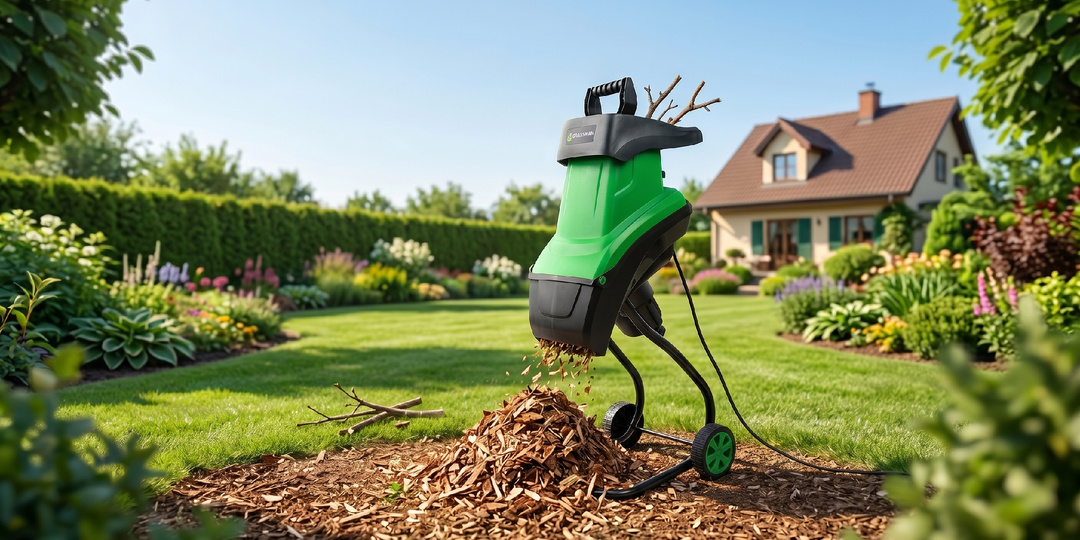 Измельчитель веток GRASSMAN SE2845 2800 Вт — мощный электрический садовый измельчитель до 45 мм
