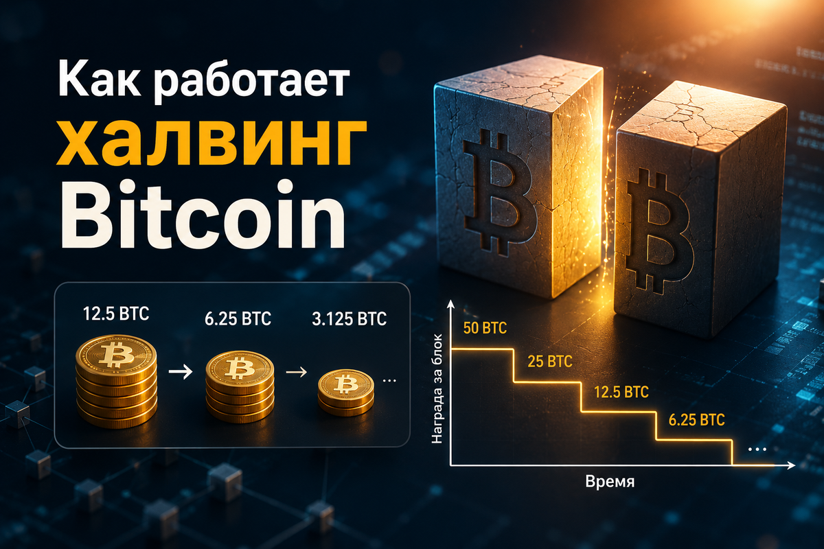 Как работает халвинг Bitcoin