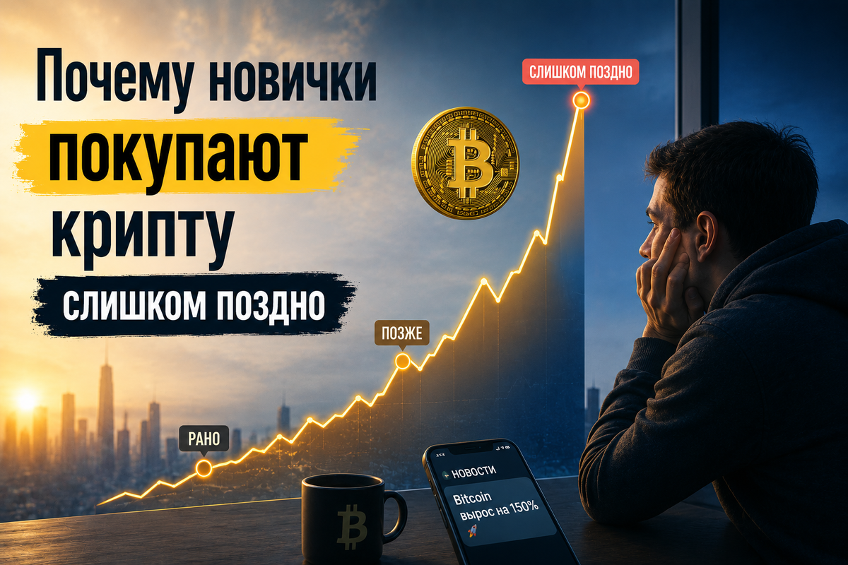 Почему новички покупают крипту слишком поздно