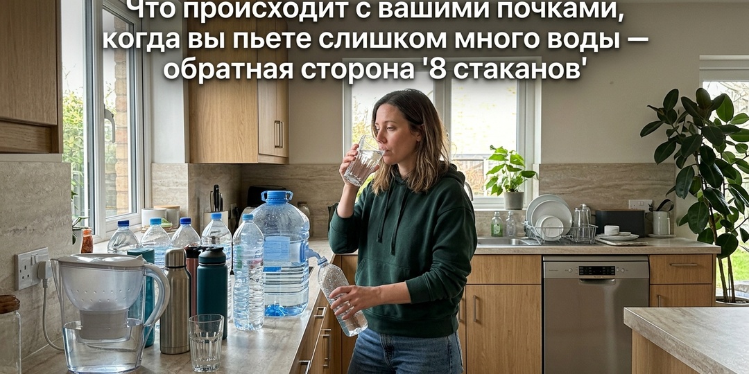 Что происходит с почками, если пить слишком много воды — обратная сторона «8 стаканов»