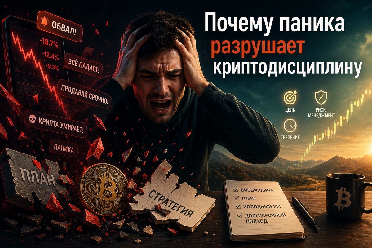 Паника в криптотрейдинге: почему она ломает дисциплину