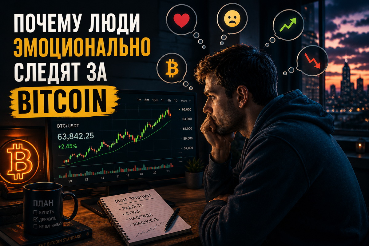 Почему Bitcoin вызывает столько эмоций: страх и азарт