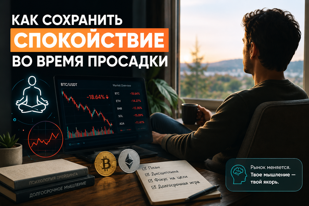 Как сохранить спокойствие во время просадки крипторынка