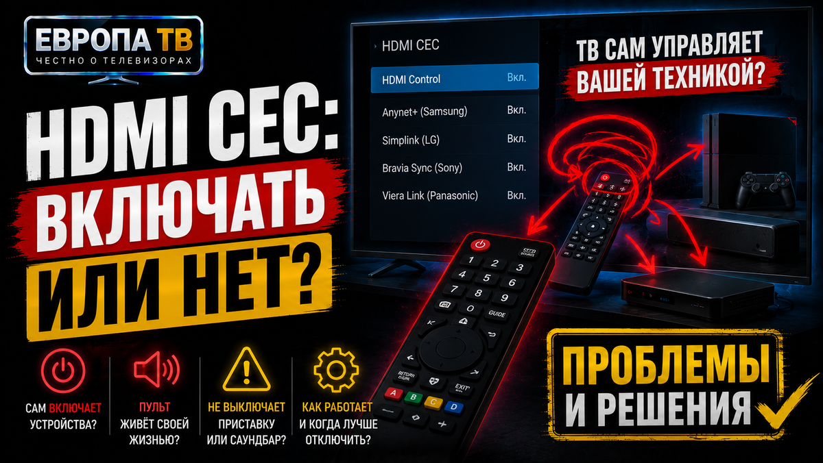 HDMI CEC - что это в телевизоре