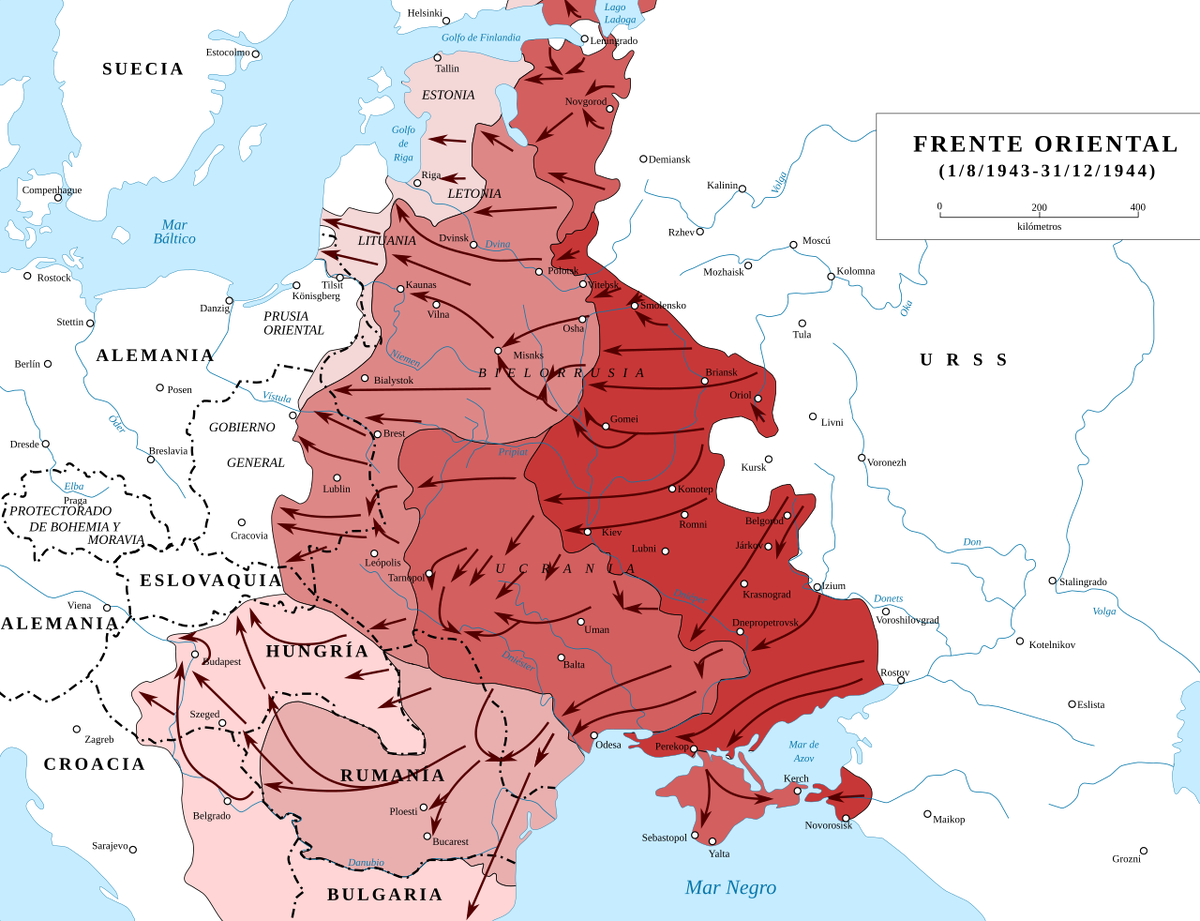 Восточный фронт — 1943-1944 гг.