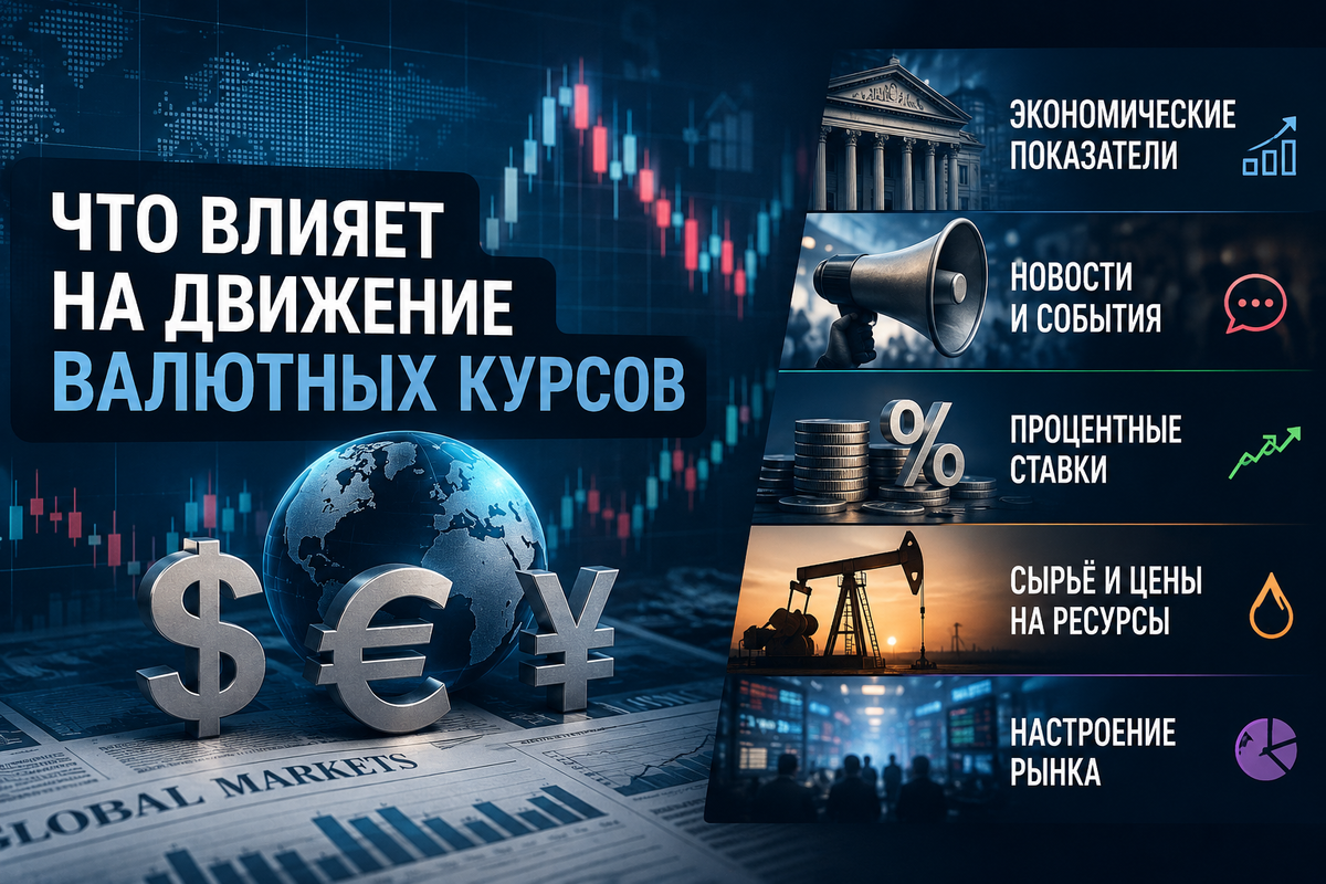 Что влияет на движение валютных курсов