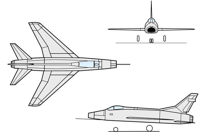 F-100 Super Sabre./ Фото: skytamer.com