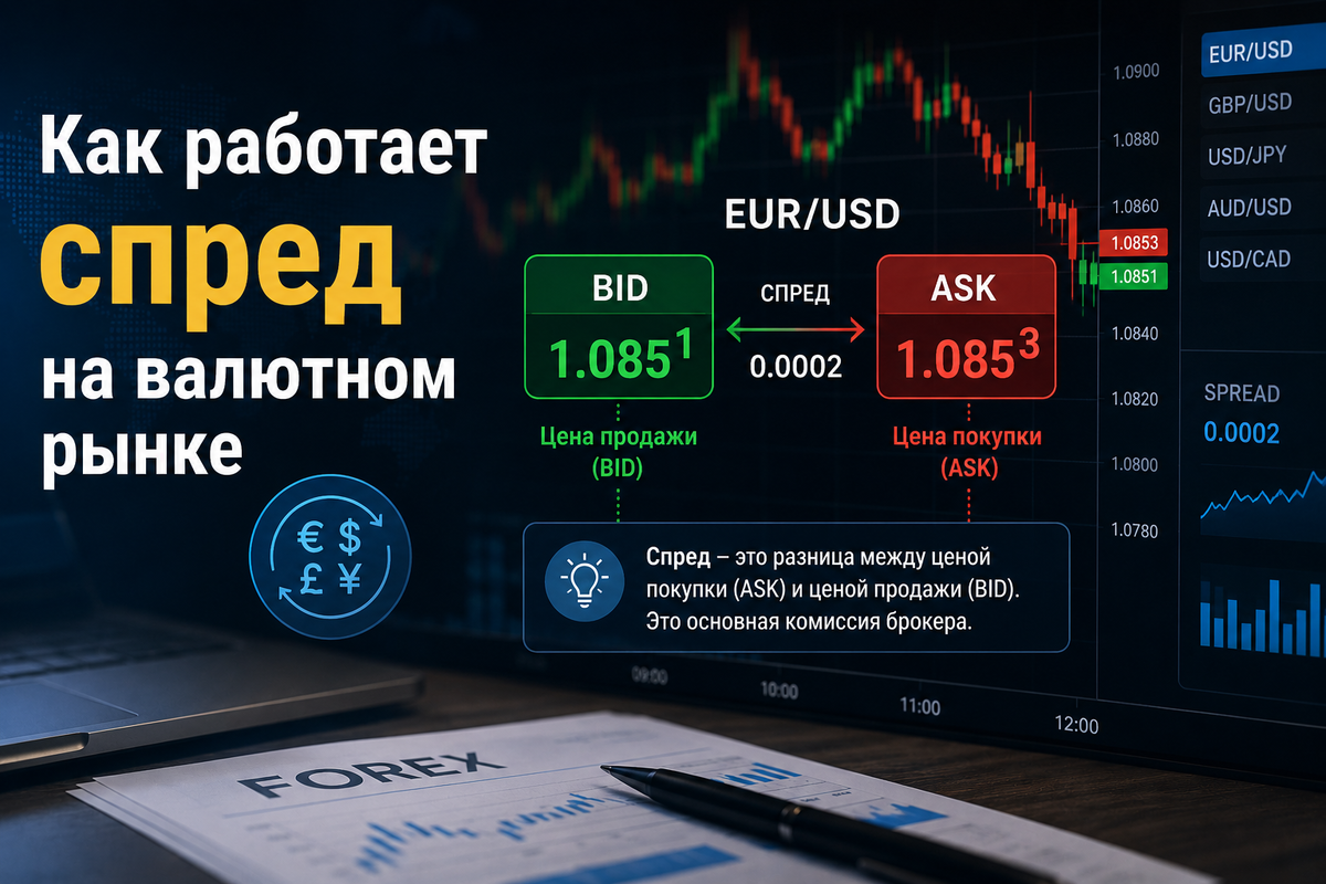 Как работает спред на валютном рынке